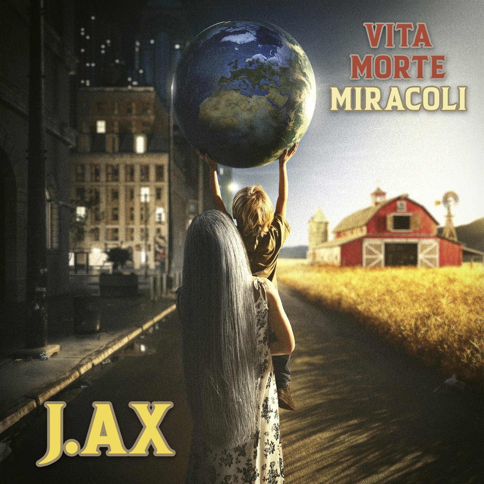 Copertina di Vita Morte Miracoli, il nuovo album di J-Ax
